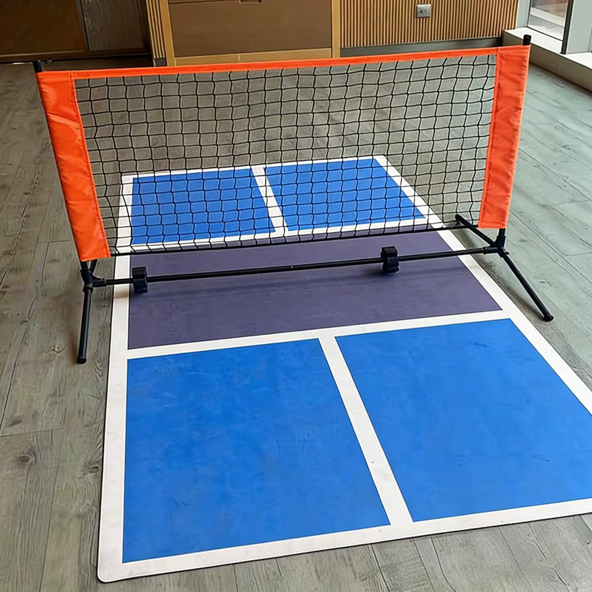 Duo Court net and court mat, front view