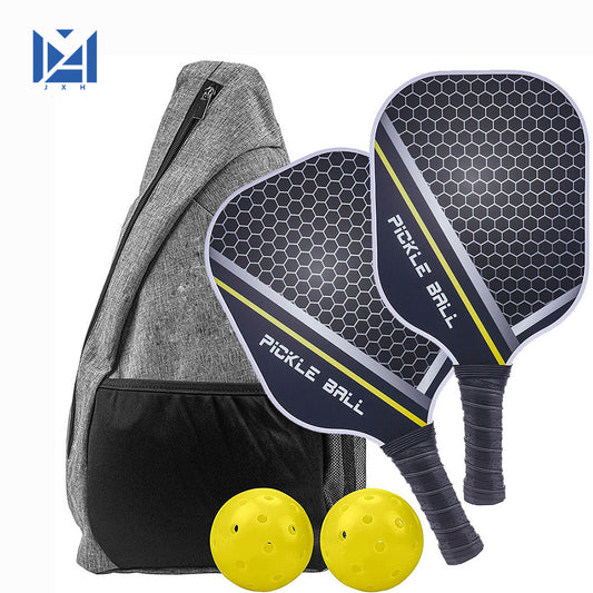 Pickleball Paddle Set — 2 paddles, 4 balls and carry case